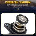 Thermostat Housing Fit For Audi A3 2008 L4 0l Quattro 2009-2013 2 Engine Coolant Assembly Replaces 06h121121k