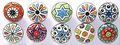 Dotted Ceramic Cabinet Colorful Knobs Furniture Handle Drawer Pulls Door Kitchen Kids Bedroom By Zoyas Set Of 10 