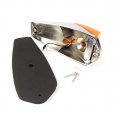Fortpro Amber Cab Marker Led Light With Clear Lens And Chrome Base F235272 