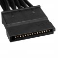 Uxcell 6 Pin To 3 Sata Power Receptacle Y Splitter Adapter Cable Hard Drive