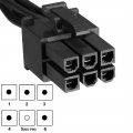 Uxcell 6 Pin To 3 Sata Power Receptacle Y Splitter Adapter Cable Hard Drive