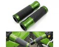 2 X 7 8 22mm Motorcycle Universal Cnc Aluminum Soft Rubber Grips Handlebar Green Fit For Kawasaki Gpz500s Ex500r Ninja 1990