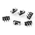 Uxcell A15062200ux0753 2 Position Dpdt 2p2t Pin Pcb Panel Mini Vertical Slide Switch 6 Piece