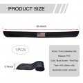 Car Trunk Anti Scratch Strip 35 43 In X 2 75 Pvc American Flag Black Edge Protective Sticker Self Adhesive Decorative