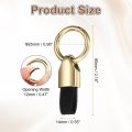 Car Key Chain Clip Zinc Alloy Leatherchain Fob Holder Keychain Key Rings Detachable Decoratives For Women Men Gold Black
