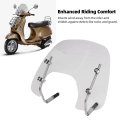 Keenso Windshield Anti Impact Acrylic Wind Deflector Screen With Mounting Hardware Replacement For Improved Riding Comfort