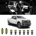 Awalited 12pcs F250 F350 Interior Led Lights Kit Super Bright Replacement Bulbs For 1999-2016 Ford Duty Light Package Install