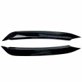 Hdirect 2pcs Auto Headlight Eyebrow Cover Trim Car Decoration Eyelids Compatible With Volkswagen Vw Polo 2019 Glossy Black