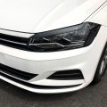 Hdirect 2pcs Auto Headlight Eyebrow Cover Trim Car Decoration Eyelids Compatible With Volkswagen Vw Polo 2019 Glossy Black