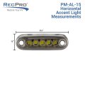 Recpro Step Down Surface Mount Accent Light Led Horizontal Rv Lighting Marine Clam Packaging Blue