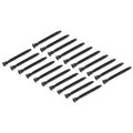 20pcs M7x70mm Hex Socket Countersunk Head Self Tapping Connecting Screws Carbon Steel Furniture Confirmat Screw Black 