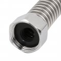 Uxcell 40cm Stainless Steel Flexible Explosion-proof Shower Hose For Water Heater
