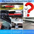 Yofamo Dashboard Cover Dash Mat Pad Carpet Custom Fit For Honda 10th Gen Civic 2016 2017 2018 2019 2020 2021 Accessories
