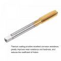 Uxcell Straight Flute Taps M8 X 1 25 Metric Left Hand Titanium Coated M35 Cobalt High Speed Steel Machine Tapping Screw Thread