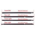 4pcs Black Weatherstrip Window Molding Trim Seal Belt Replacement For Toyota Highlander 2008-2010