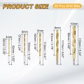 5pcs 1 4 Hex Shank Titanium Twist Drill Bit Set Sizes 5 6 8 10mm Drilling Dia High Speed Steel Drills For Hardened Metal