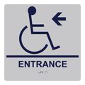 Compliancesigns Acrylic Ada Enter Sign 9 X In With English Braille Silver 