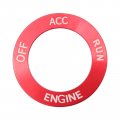 Secosautoparts 1x Red Engine Start Stop Button Knob Trim Sticker Compatible With Dodge Challenger 2015-2021