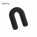 Uxcell 300pcs Horseshoe Shim Tile Spacers 6mm 1 4 Inch U Shape Plastic Wall Floor For Leveling Black