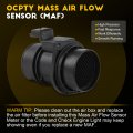 Ocpty Mass Airflow Sensor 7700314057 7700314669 8200235277 09201701 Compatible For 2001-2009 Nissan Primastar 2001-2014 Opel