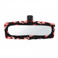Cozeyat Cartoon Axolotl Print Rearview Mirror Cover For Cars Trim Protector Softy Rear View Elastic Band Straps Universal Fit 