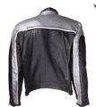 Mens Black Grey Vented Leather Motorcycle Racing Jacket Size 3xl 56 