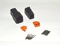 Deutsch Dtm Black 6-pin Connector Kit 20awg Solid Contacts 