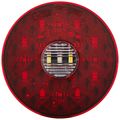 Grote 55162 4 Round Led Stop Tail Turn Light With Integrated Backup 4-pin Hard Shell Termination 