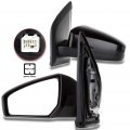 Ocpty Black Left Side Mirror Fit For 2007-2012 Nissan Sentra Smooth Glass Non-folding Non-heated