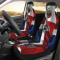 Mexican Mexico And Dominican Republic Flag Front Car Seat Cover For Men Women 2 Pcs Automotives Vehicle Cover Cars Suv Pick-up