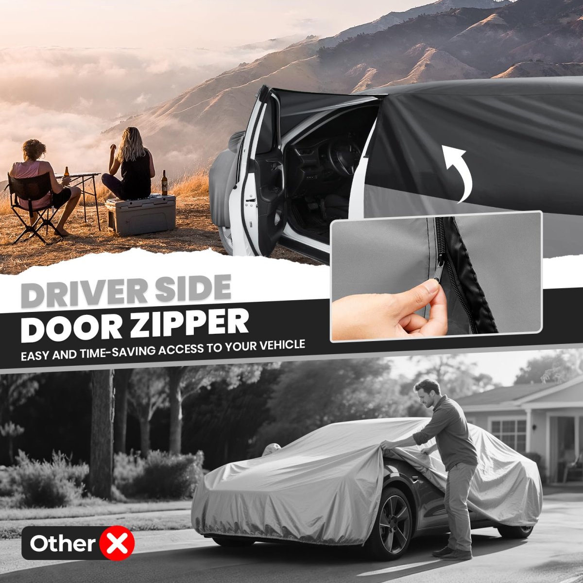 Cartist 420d Cover Fits For Chevrolet Trax 2013-2025 2026 All Weather Car Covers Outdoor Accessories Waterproof With Zipper