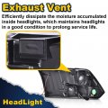 G-plus Led Drl Headlights W O Bulbs Compatible With 2009 2010 2011 2012 Dodge Ram 1500 2500 3500 Bumper Headlamp Clear Lens