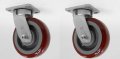 2 6 X Poly Swivel Casters 4 5 Plate 190-6ut 1 440lb Total Load Capacity 