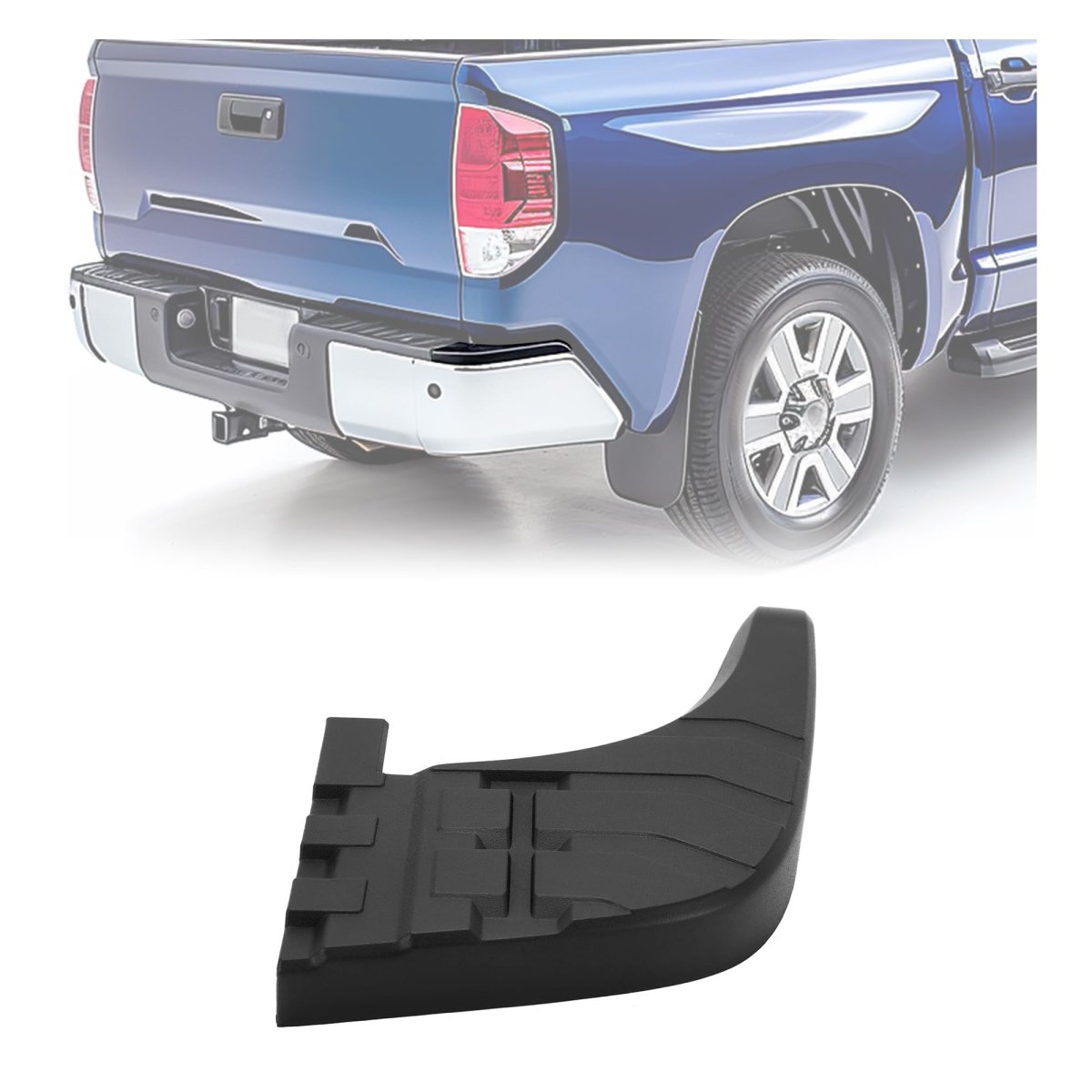 Rear Bumper Step Pad For 2007-2014 Toyota Tundra Right Side Passenger Replacement 52163-0c040 To1197100 Cb-2371 Pp Plastic