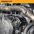 Nicecnc Black Transparent Oil Filter Cover Cap Compatible With Kawasaki Klr650 1987-2022 2021 2020 2019 2018 2017 2016 2015