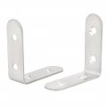 Uxcell 50mmx50mmx2mm Stainless Steel L Shaped Angle Brackets Shelf Supports 10pcs