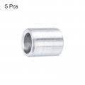 Uxcell 5pcs Aluminum Spacer 1 4 Bore X 3 8 Od Length Screw Standoff Bushing Plain Finish Round Metal For Id Screws Bolts And