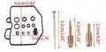 Eastar Carburetor Carb Repair Kit Fit For Honda Cb750 Cb750c Cb750k Cb750sc 1980-1983