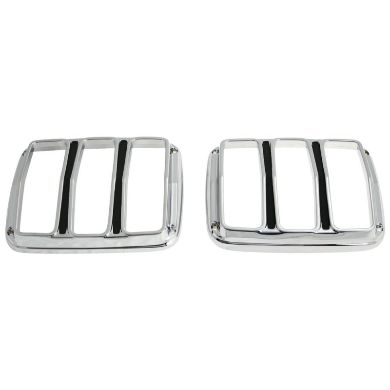 Mustang Scott Drake Taillight Bezel Chrome Concours Pair 1965-1966