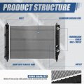 Auto Dynasty Dpi 2715 Aluminum Core Radiator Replacement With Toc For Cadillac Xlr 2004 2005 2006 2007 2008 2009 1-row 1-5 16