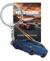 Dubbs Hardware For Mustang Car Accessories Fits Keychain Enamel Color Matched Colors Ford Mustang Atlas Blue