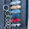 Dubbs Hardware For Mustang Car Accessories Fits Keychain Enamel Color Matched Colors Ford Mustang Atlas Blue