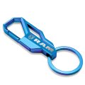 Ram Logo Metallic Blue Carabiner Style Snap Hook Metal Key Chain
