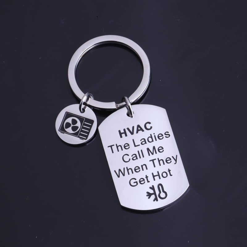 Faadbuk Hvac Tech Giftnician Keychain The Ladies Call Me When They Get Hot For Her Coworker Husband Hvac Tech