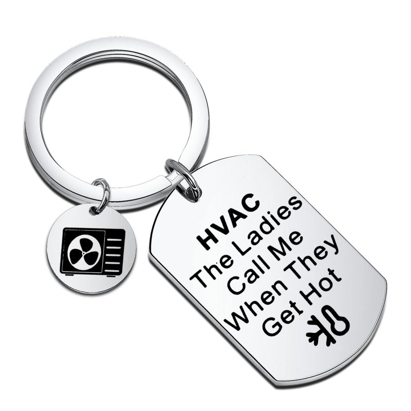 Faadbuk Hvac Tech Giftnician Keychain The Ladies Call Me When They Get Hot For Her Coworker Husband Hvac Tech