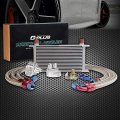 G-plus Silver 19 Row An10-10an Aluminum Engine Transmisson Oil Cooler Kit English-style A