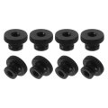 Knurled Thumb Nuts 24pcs M5 Carbon Steel Nut High Head Through Hole For 3d Printer Part Black 