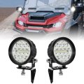 A-pillar Led Pod Lights For Honda Pioneer 1000-3 1000-5 1000-6 2016-2025 Accessories Front Auxiliary With Mounting Bracket 