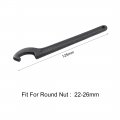 Uxcell C Hook Spanner Wrench Collet Chuck For 22-26mm Round Nut