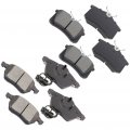Aintier Automotive Replacement Brake Pads Front Rear Fit For Audi A4 2000-2008 For Quattro 2002-2006 A6 1998-2004
